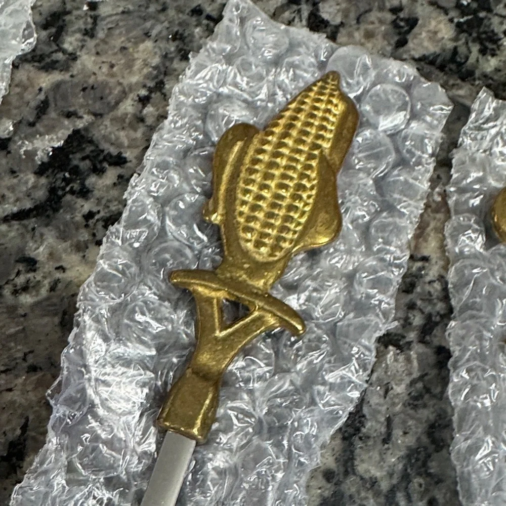 Williams Sonoma vintage brass skewer Set 6 in box NEW